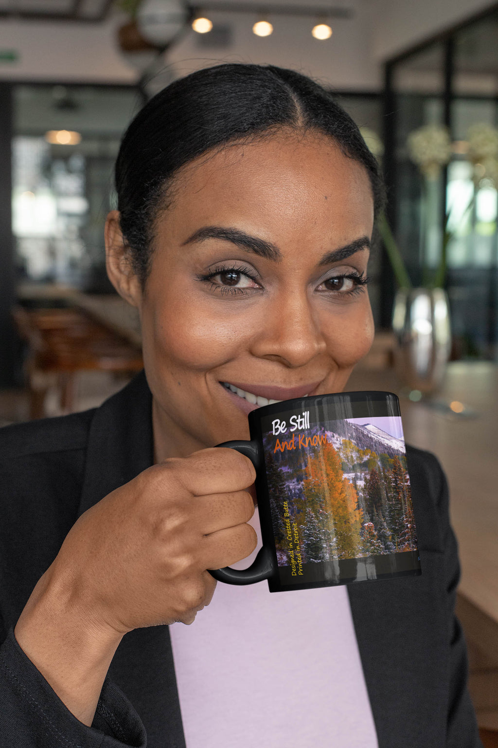 Be Still and Know - Gunsight Pass - autumn - Crested Butte mug