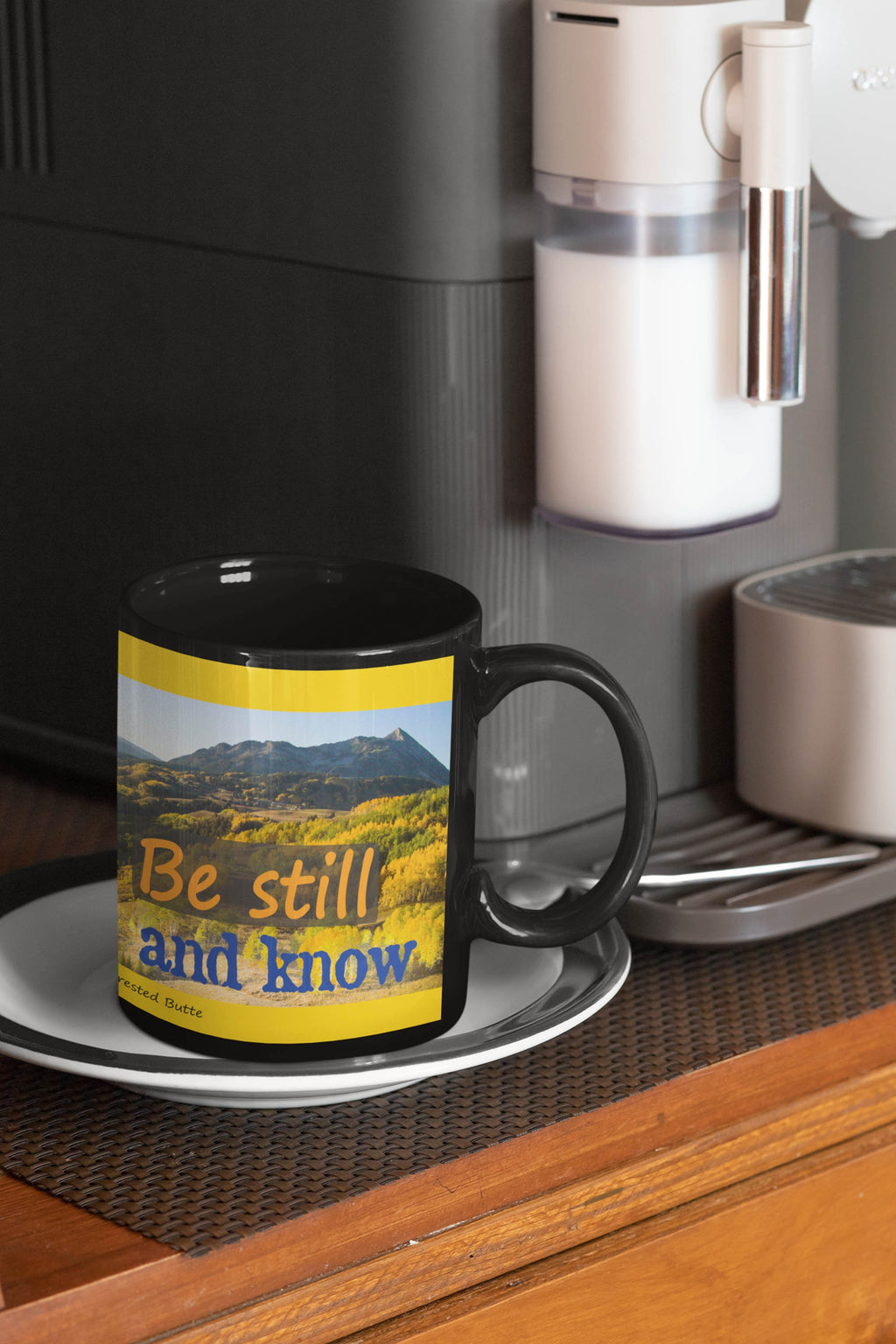 Be Still and Know - autumn  Crested Butte mug