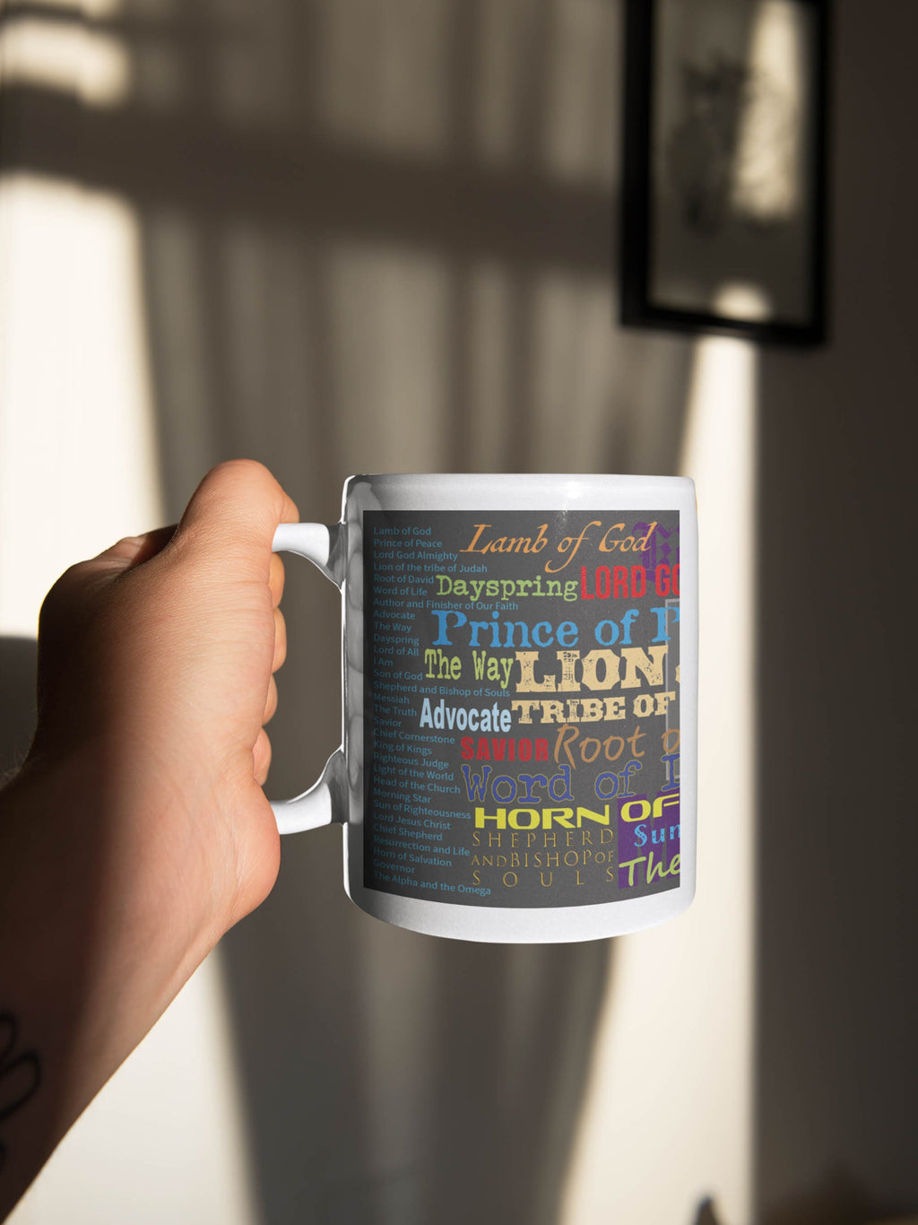 Names of the Son 01 white mug