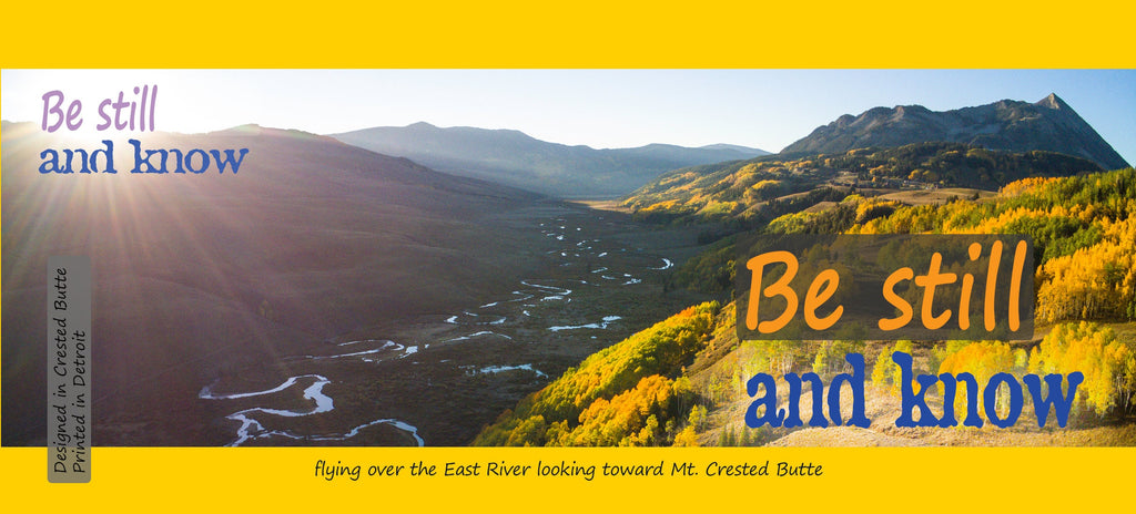 Be Still and Know - autumn  Crested Butte mug