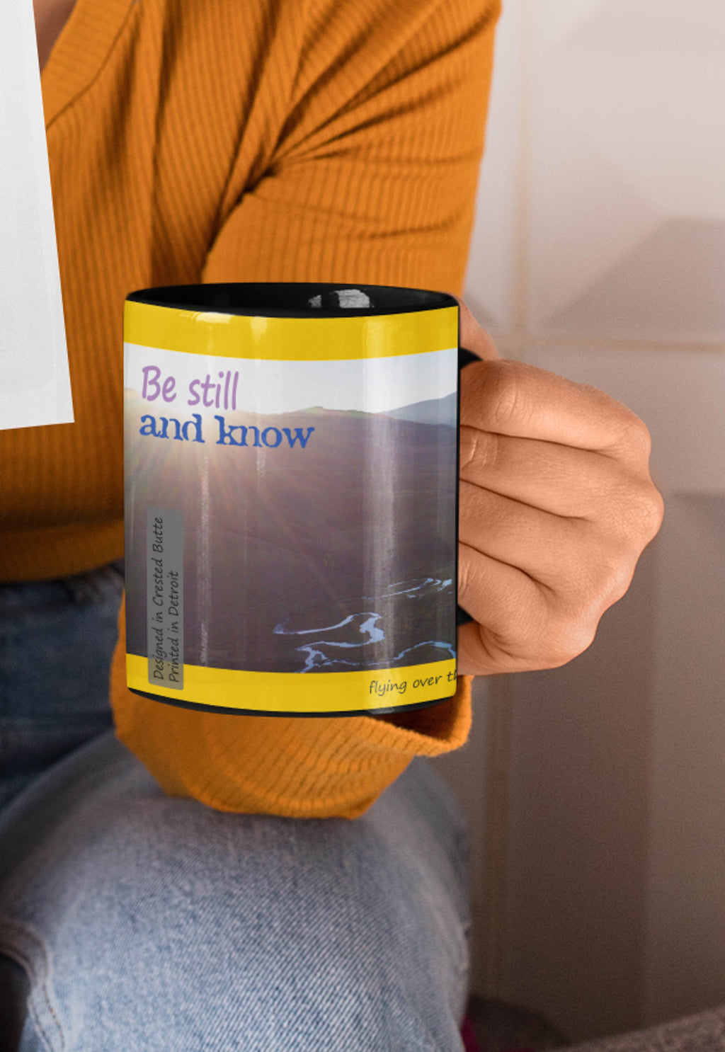 Be Still and Know - autumn  Crested Butte mug