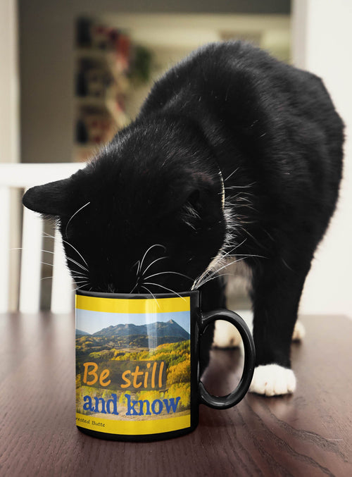 Be Still and Know - autumn  Crested Butte mug
