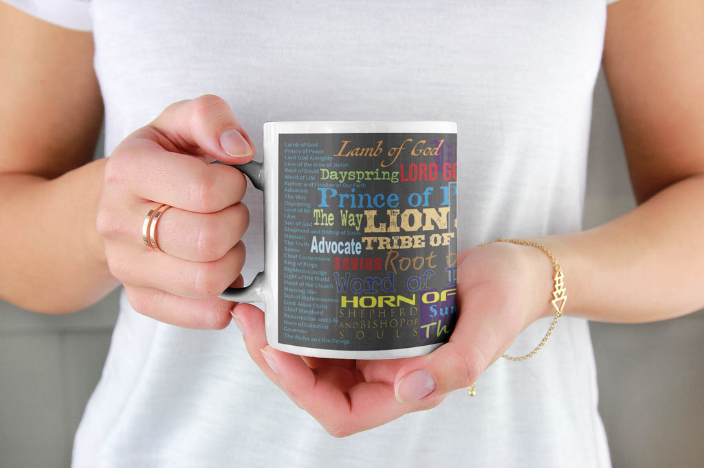 Names of the Son 01 white mug