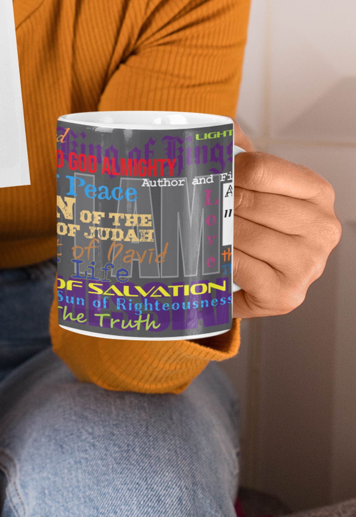 Names of the Son 01 white mug