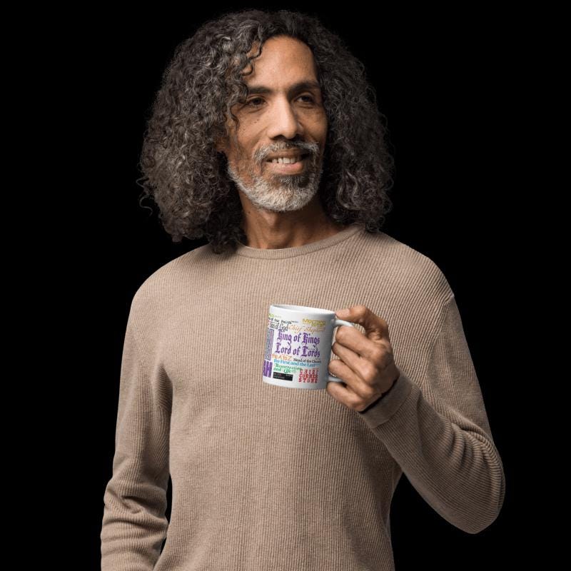 I AM names Mug in glossy white with 28 different names of the Son of God in vivid colors and eye-catching fonts to capture your attention. - 11oz